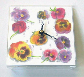 Hydrangea / Pansy Clocks