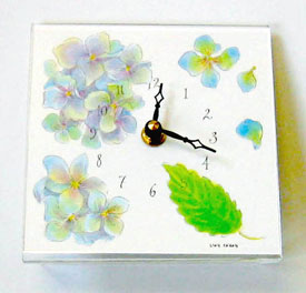 Hydrangea / Pansy Clocks